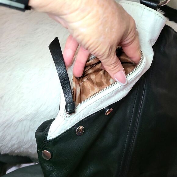 EUCBMAKOWSKY black and white all soft substantial genuine real leather AUTHENTIC - Picture 9 of 13